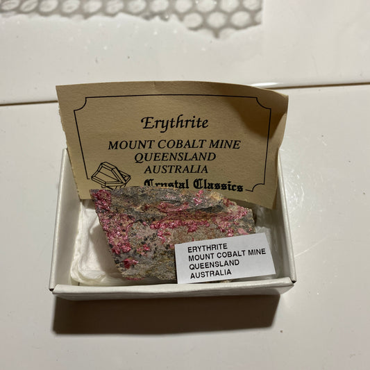 ERYTHRITE : MOUNT COBALT MINE, SELWYN DISTRICT, QUEENSLAND, AUSTRALIA 54g MF5432
