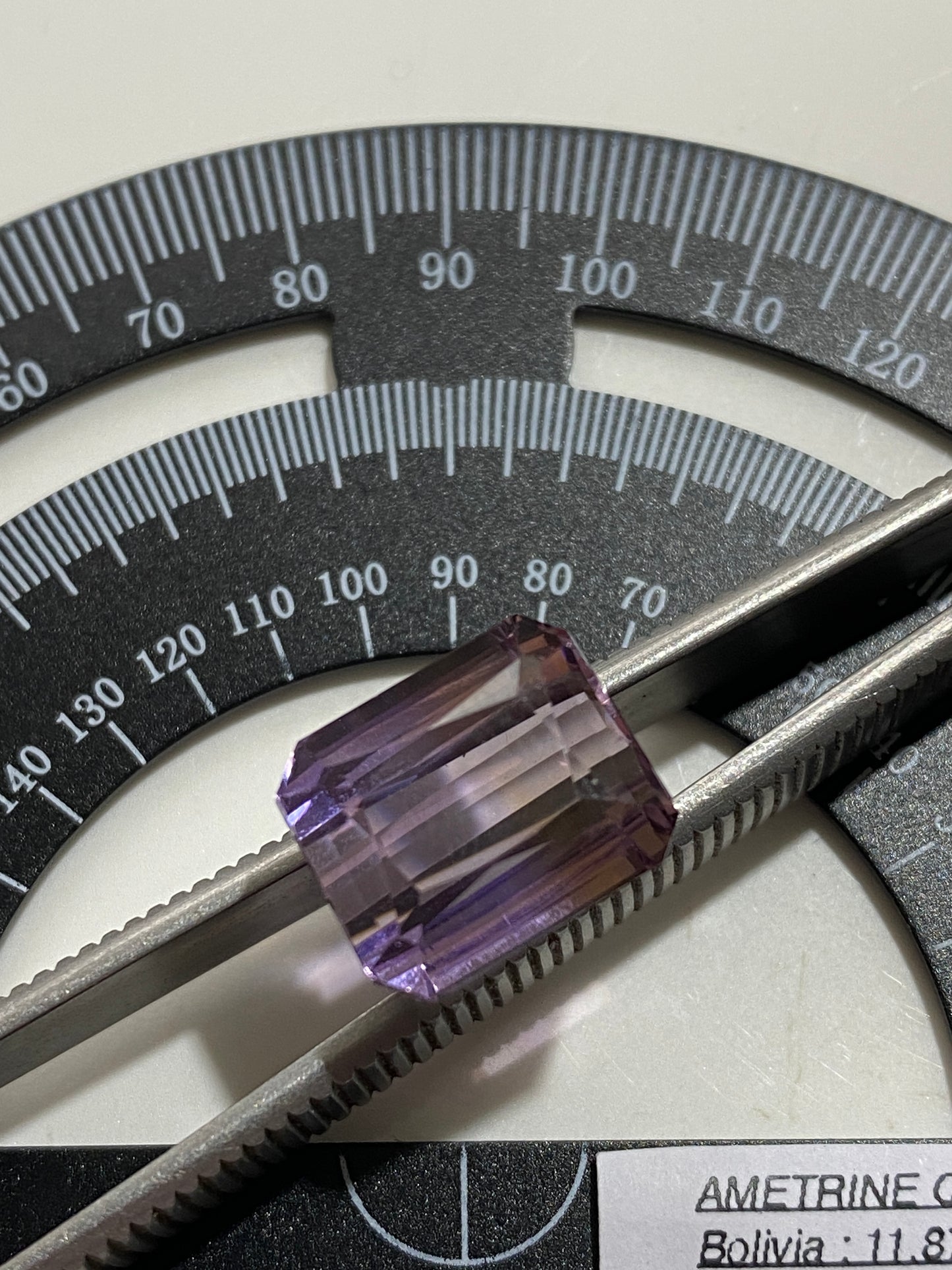 AMETRINE NATURAL GEMSTONE : ANAHI MINE, SANTA CRUZ, BOLIVIA. 11.87Ct MFG4816