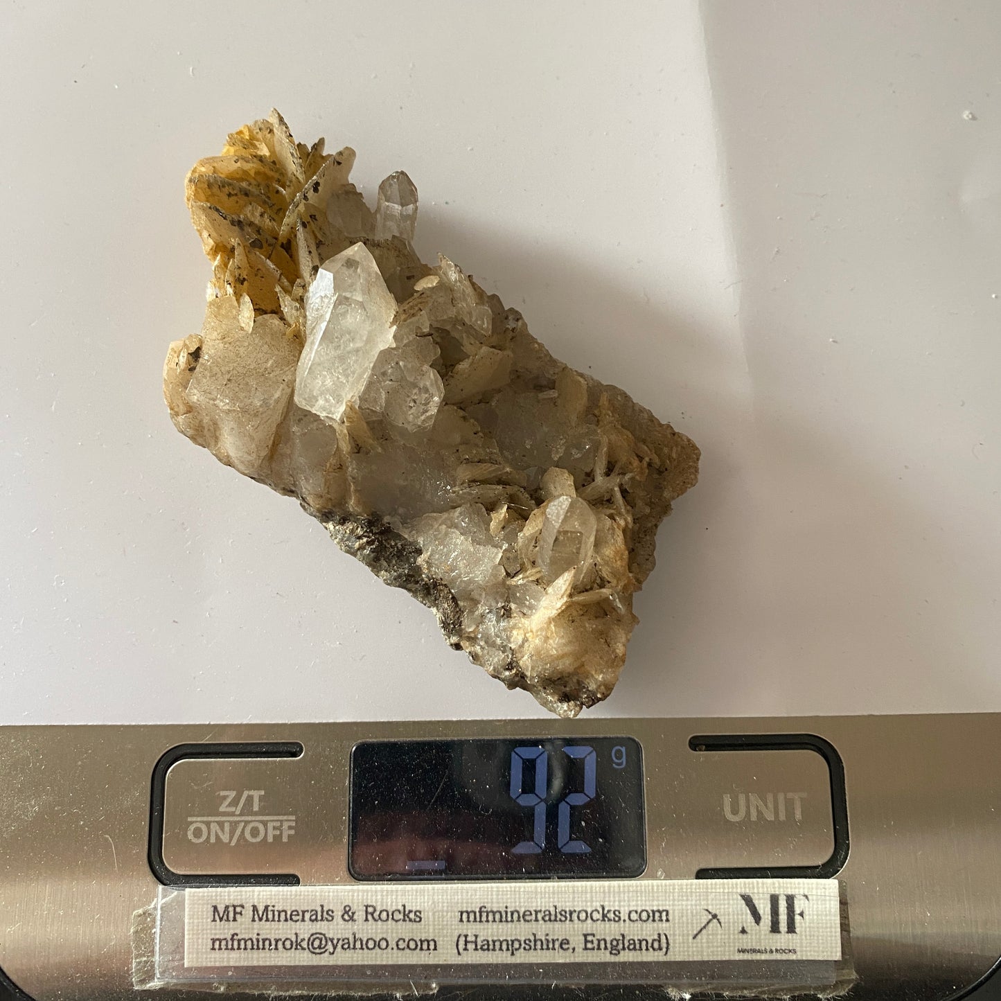 QUARTZ WITH CHALCOPYRITE - CAVNIC MINE, MARAMURES, ROMANIA