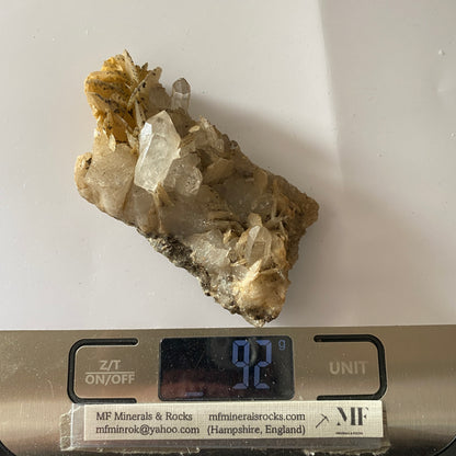 QUARTZ WITH CHALCOPYRITE - CAVNIC MINE, MARAMURES, ROMANIA