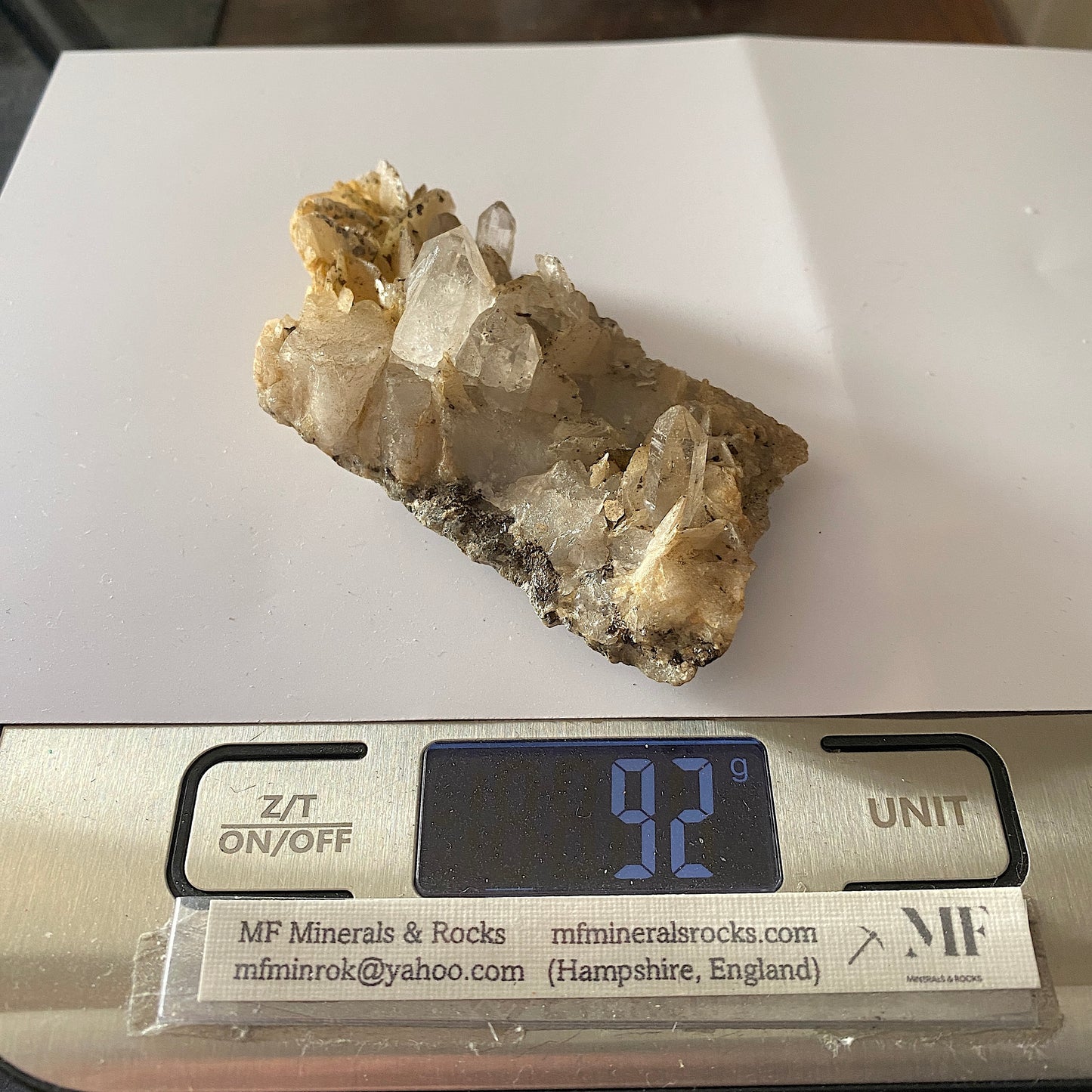 QUARTZ WITH CHALCOPYRITE - CAVNIC MINE, MARAMURES, ROMANIA