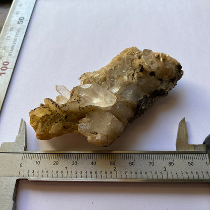 QUARTZ WITH CHALCOPYRITE - CAVNIC MINE, MARAMURES, ROMANIA