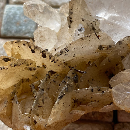QUARTZ WITH CHALCOPYRITE - CAVNIC MINE, MARAMURES, ROMANIA
