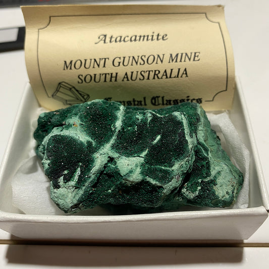 RARE ATACAMITE : MOUNT GUNSON MINE, PERNATTY LAGOON, AUSTRALIA  125g MF4536