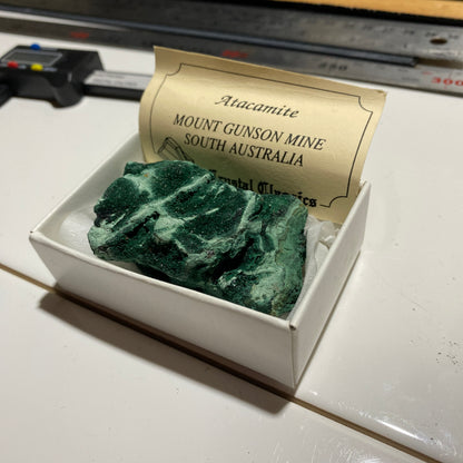 RARE ATACAMITE : MOUNT GUNSON MINE, PERNATTY LAGOON, AUSTRALIA  125g MF4536
