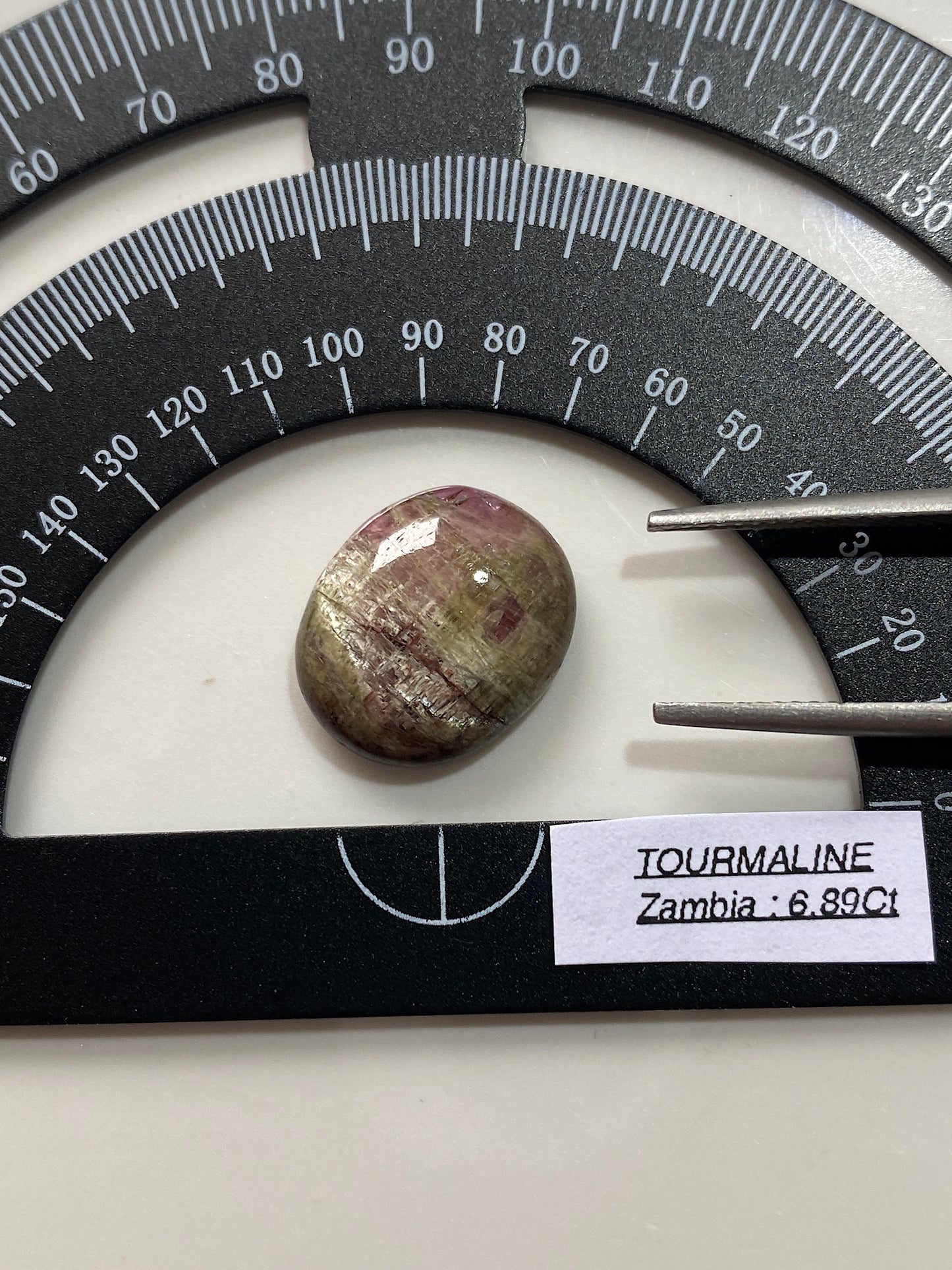 TOURMALINE UNUSUAL NATURAL GEMSTONE : SOLWEZI DISTRICT, ZAMBIA 6.87Ct MFG4819