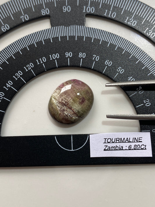 TOURMALINE UNUSUAL NATURAL GEMSTONE : SOLWEZI DISTRICT, ZAMBIA 6.87Ct MFG4819