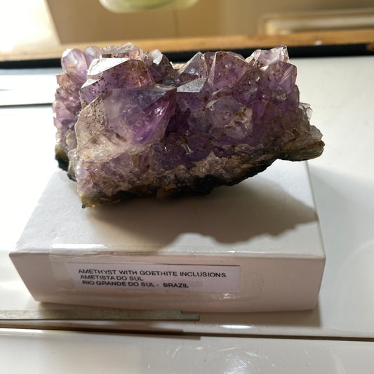 AMETHYST WITH GOETHITE INCLUSIONS - RIO GRANDE DO SUL, BRAZIL  264g MF991
