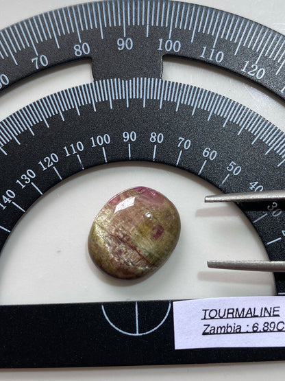 TOURMALINE UNUSUAL NATURAL GEMSTONE : SOLWEZI DISTRICT, ZAMBIA 6.87Ct MFG4819