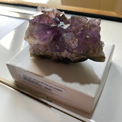 AMETHYST WITH GOETHITE INCLUSIONS - RIO GRANDE DO SUL, BRAZIL  264g MF991