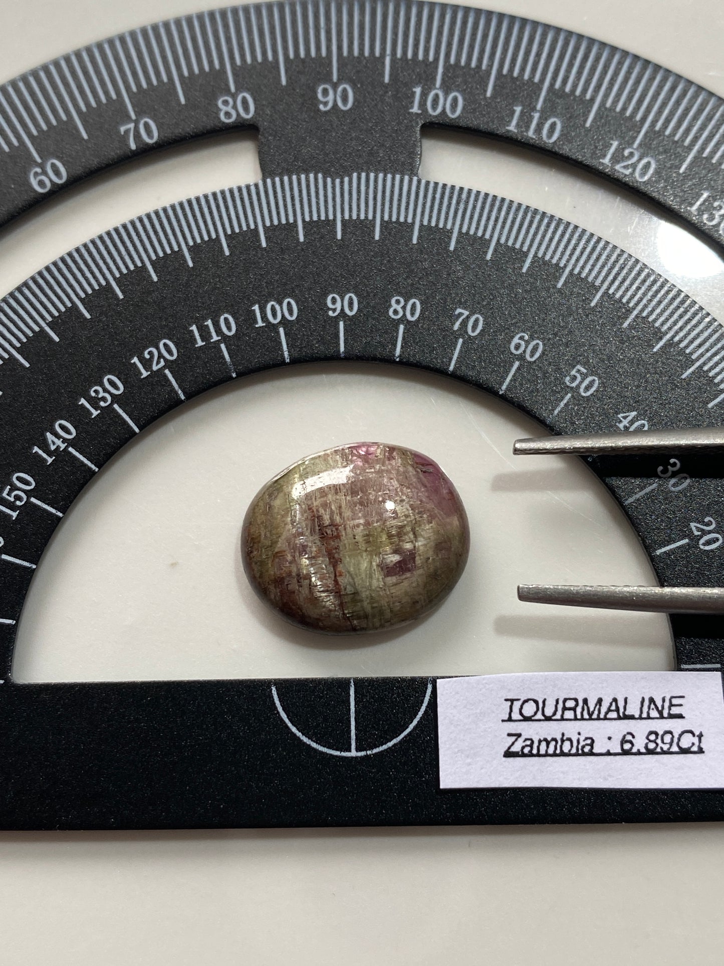 TOURMALINE UNUSUAL NATURAL GEMSTONE : SOLWEZI DISTRICT, ZAMBIA 6.87Ct MFG4819