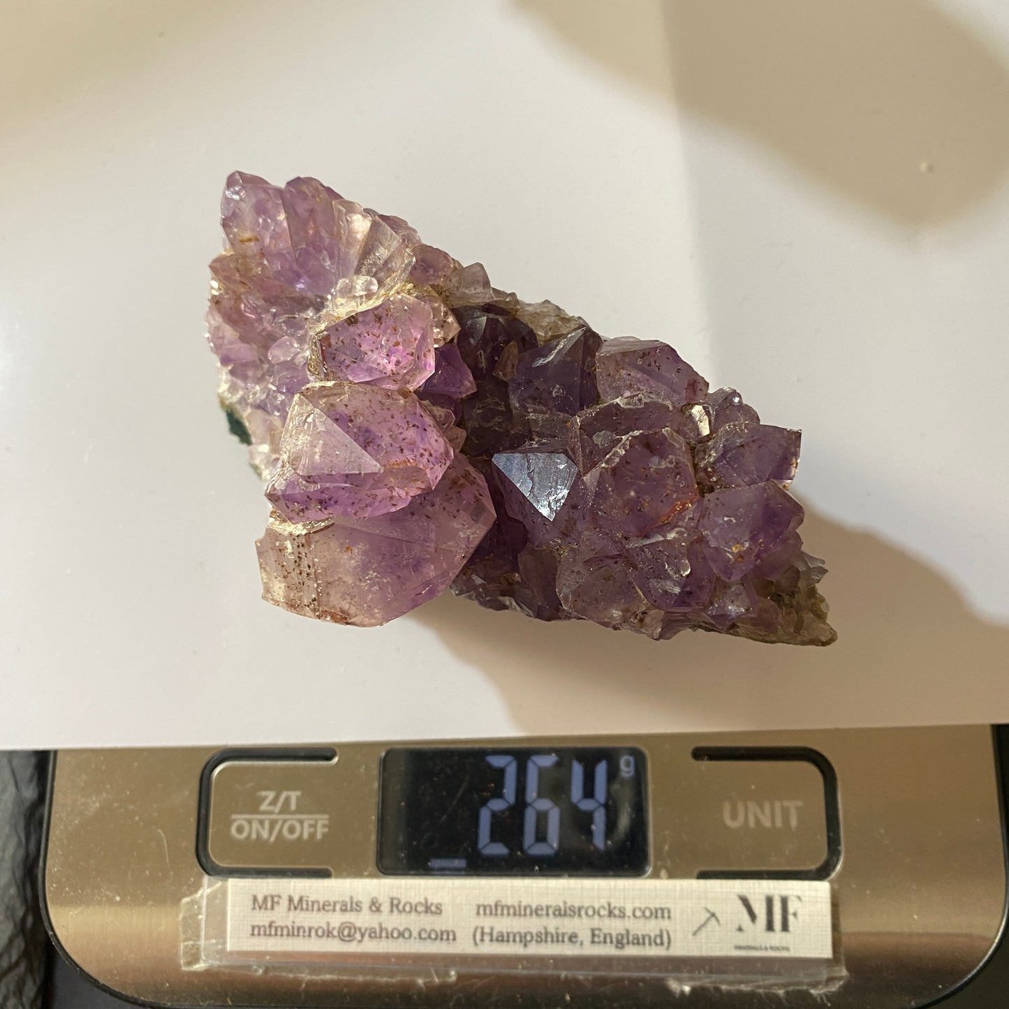 AMETHYST WITH GOETHITE INCLUSIONS - RIO GRANDE DO SUL, BRAZIL  264g MF991