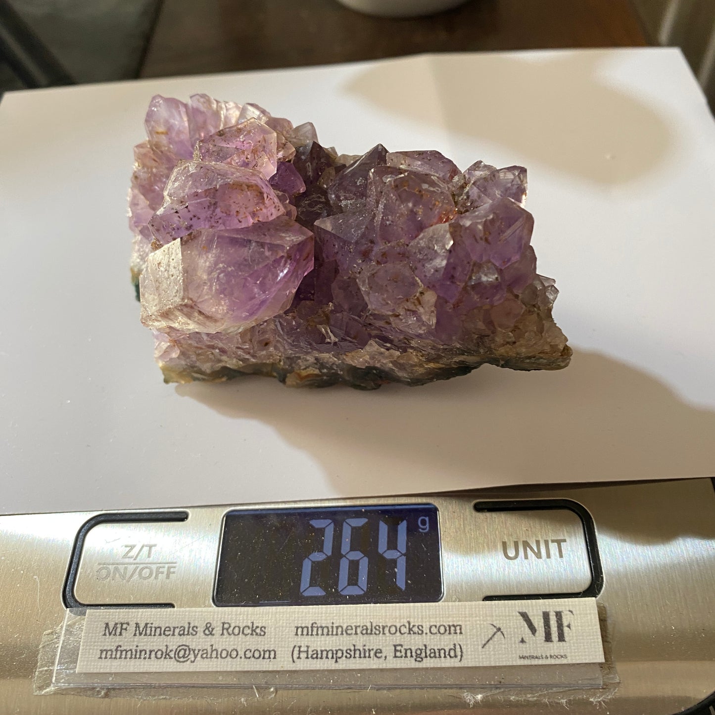 AMETHYST WITH GOETHITE INCLUSIONS - RIO GRANDE DO SUL, BRAZIL  264g MF991