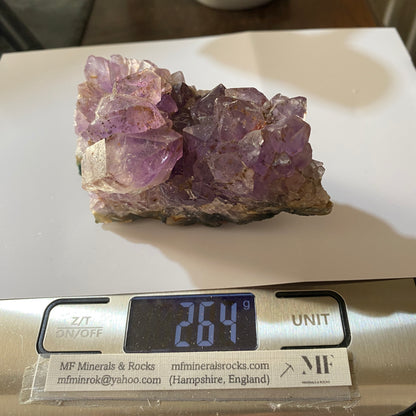 AMETHYST WITH GOETHITE INCLUSIONS - RIO GRANDE DO SUL, BRAZIL  264g MF991