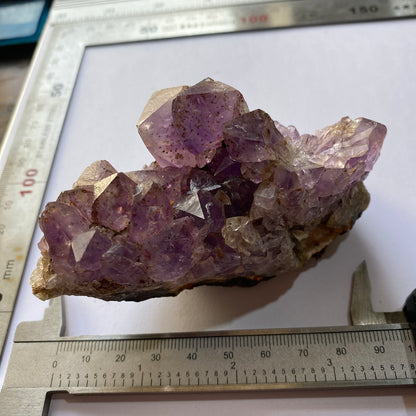 AMETHYST WITH GOETHITE INCLUSIONS - RIO GRANDE DO SUL, BRAZIL  264g MF991