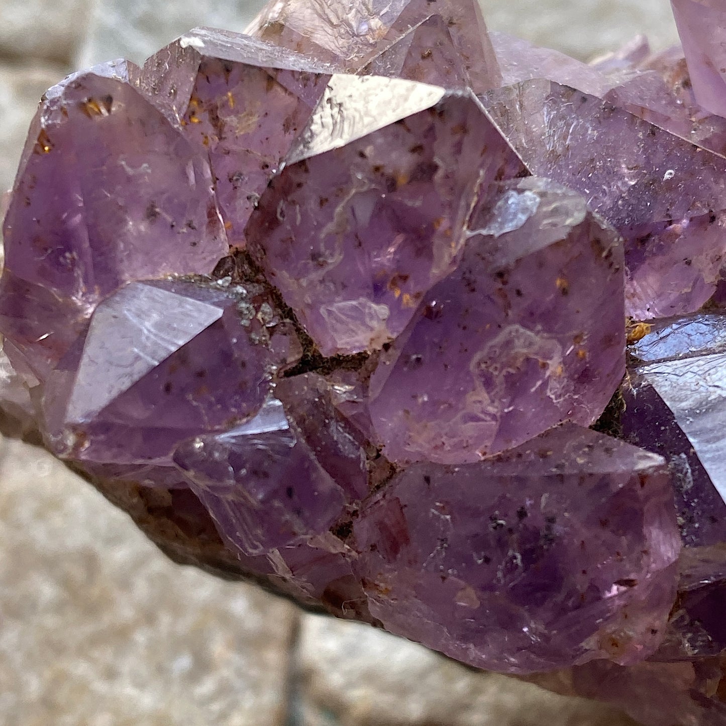 AMETHYST WITH GOETHITE INCLUSIONS - RIO GRANDE DO SUL, BRAZIL  264g MF991