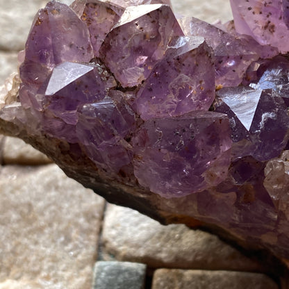 AMETHYST WITH GOETHITE INCLUSIONS - RIO GRANDE DO SUL, BRAZIL  264g MF991