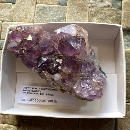 AMETHYST WITH GOETHITE INCLUSIONS - RIO GRANDE DO SUL, BRAZIL  264g MF991