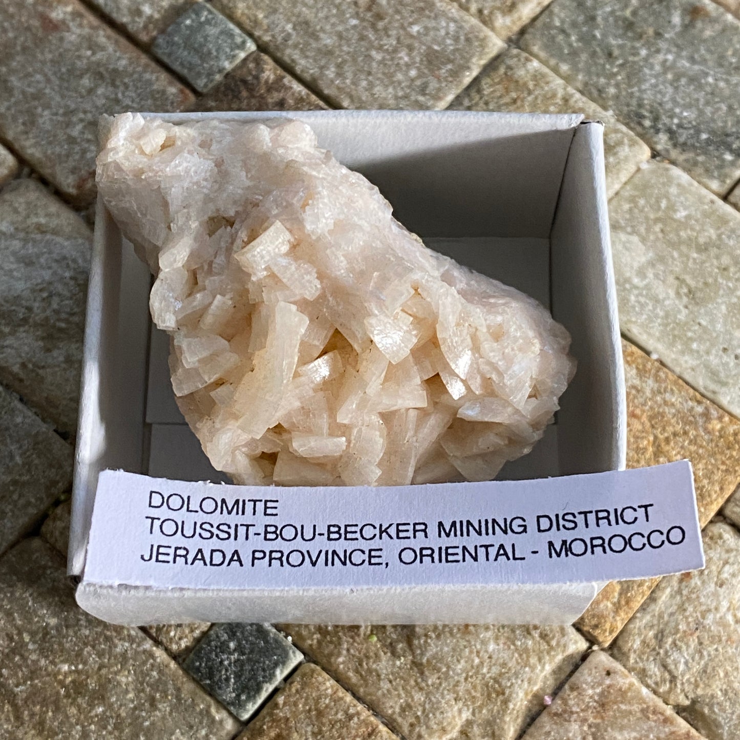 DOLOMITE - TOUSSIT-BOU BECKER, ORIENTAL, MOROCCO  50g MF2108