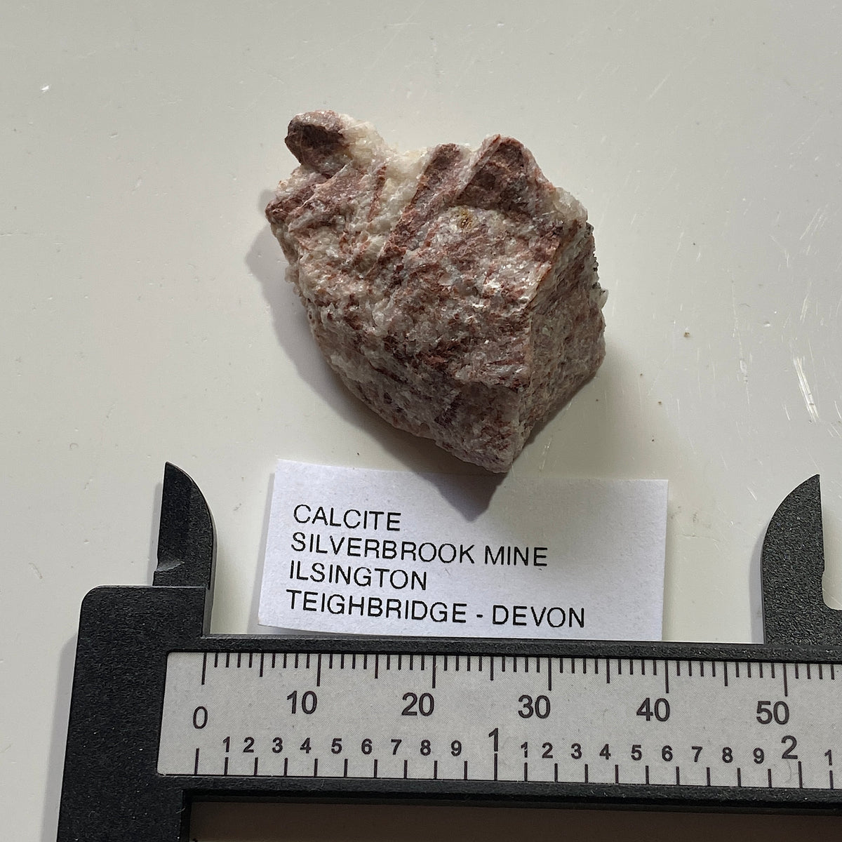 CALCITE IN MATRIX :  SILVERBROOK MINE, ILSINGTON, TEIGHBRIDGE, DEVON, ENGALND 17g MF5450