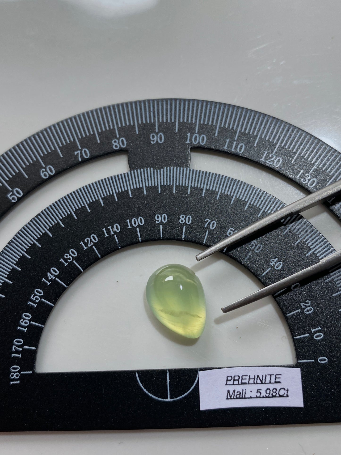 PREHNITE NATURAL GEMSTONE : MATIA, KAYES REGION, MALI  5.98Ct MFG4821