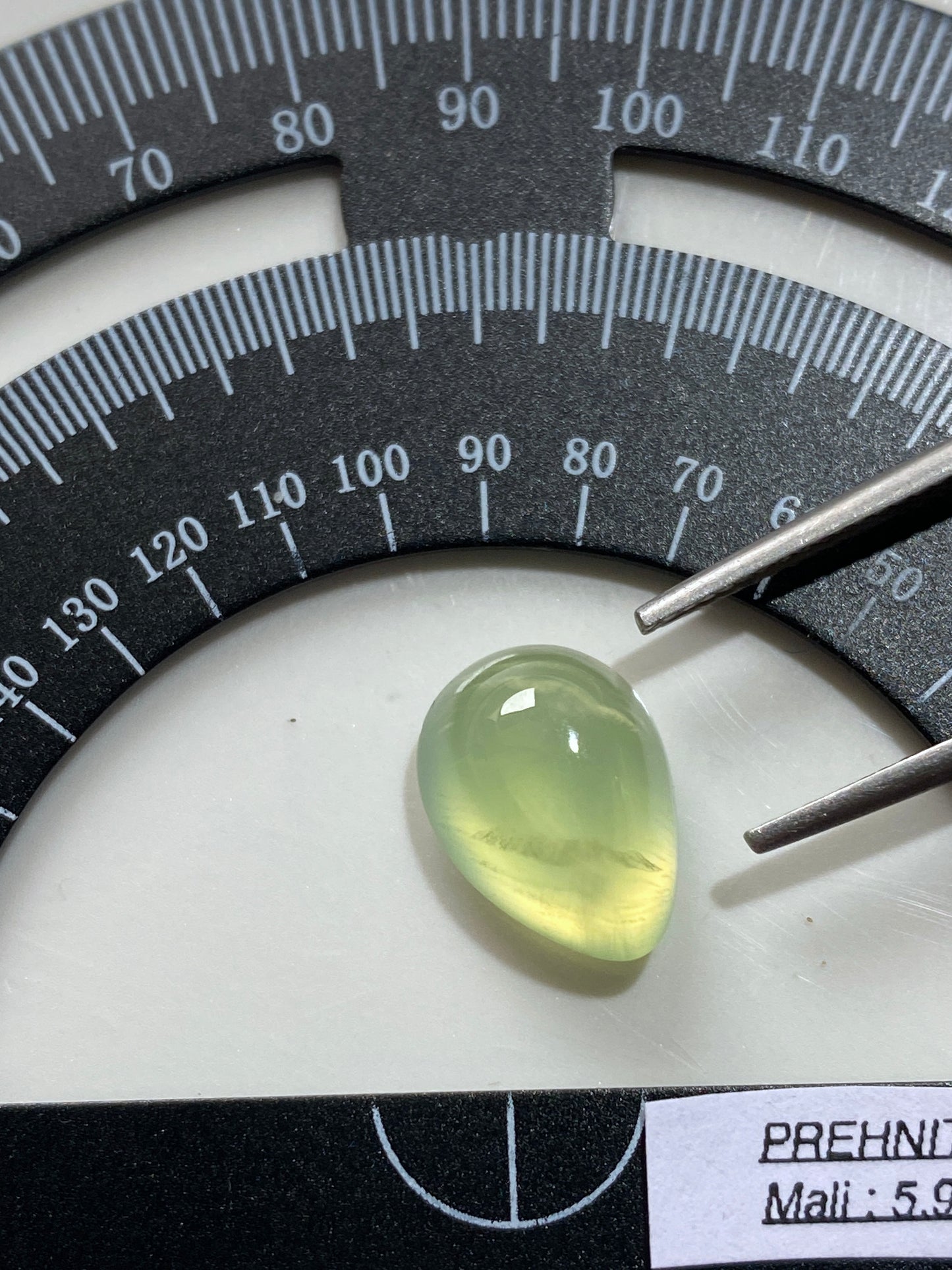 PREHNITE NATURAL GEMSTONE : MATIA, KAYES REGION, MALI  5.98Ct MFG4821