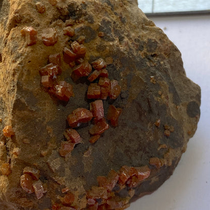 VANADINITE ON MATRIX FROM MIBLADEN, MOROCCO 50g MF960