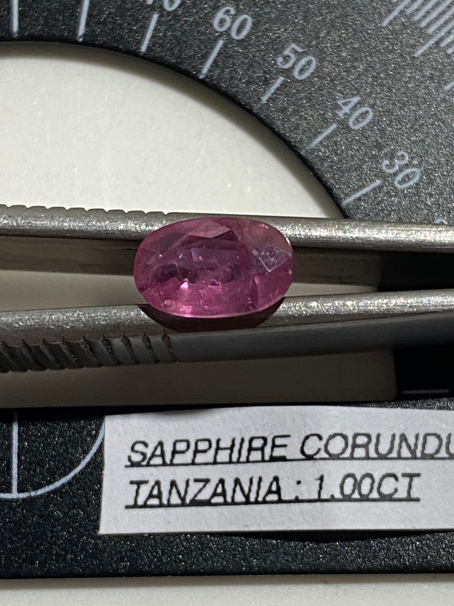 SAPPHIRE CORUNDUM NATURAL GEMSTONE : LONGIDO, TANZANIA. 1.00Ct MFG4823