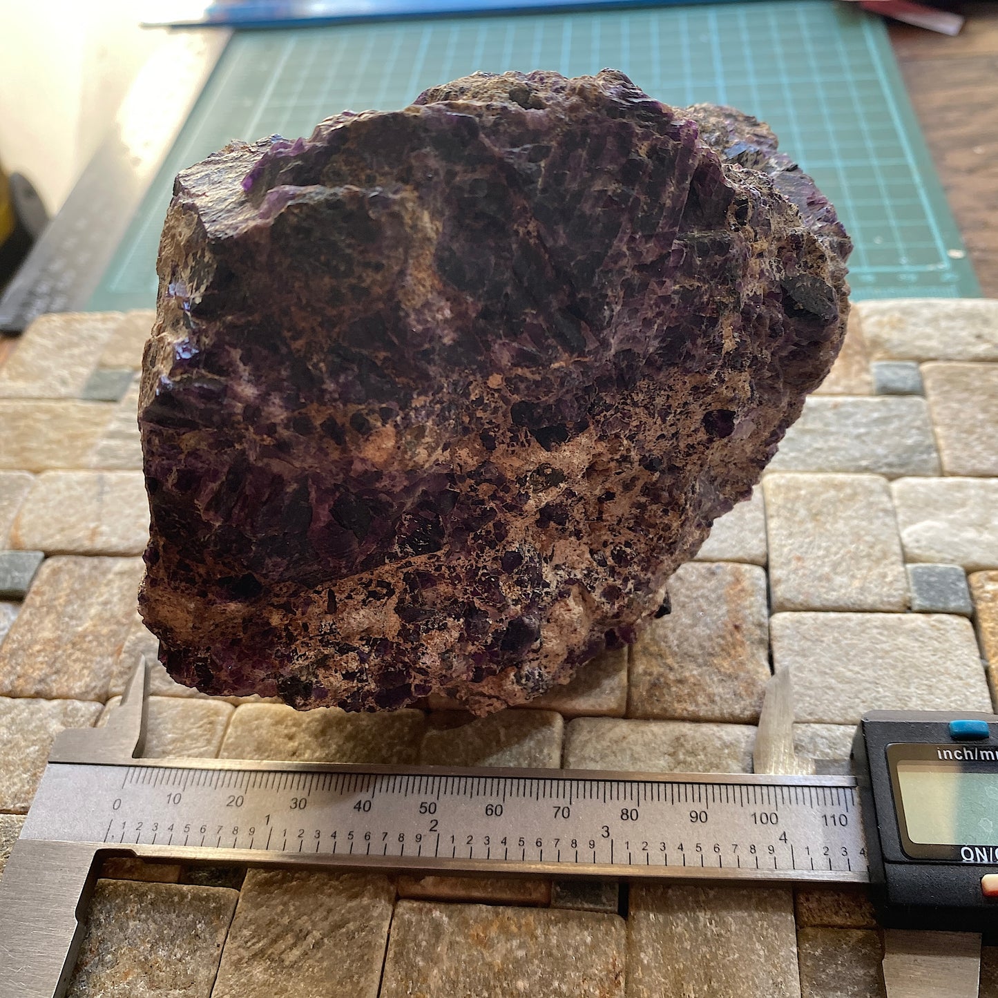 FLUORITE IN CALCITE - MELCHOR MUZQUIZ, C0AHUILA, MEXICO - 1157g MF935