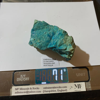 CHRYSOCOLLA : CLONCURRY, QUEENSLAND, AUSTRALIA  71g. MF5442