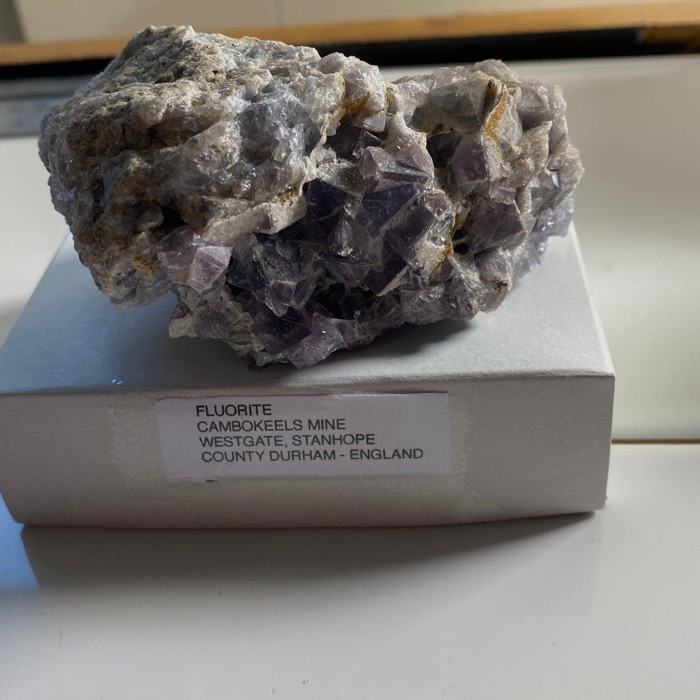 FLUORITE- CAMOKEELS MINE, WESTGATE, STANHOPE, COUNTY DURHAM, ENGLAND