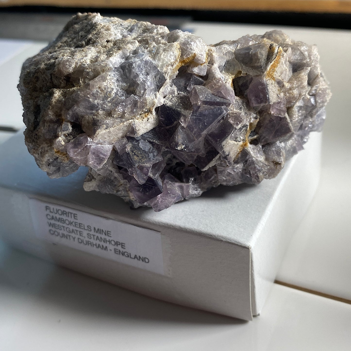 FLUORITE- CAMOKEELS MINE, WESTGATE, STANHOPE, COUNTY DURHAM, ENGLAND