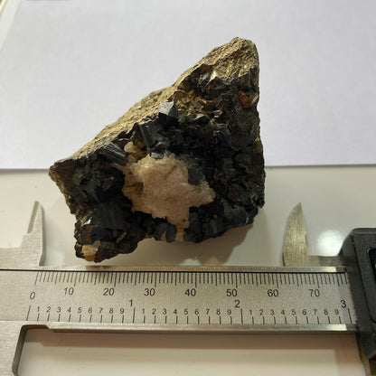 BOURNONITE ON PYRITE - NOCHE BUENA MINE, ZACATECAS, MEXICO  191g. MF932
