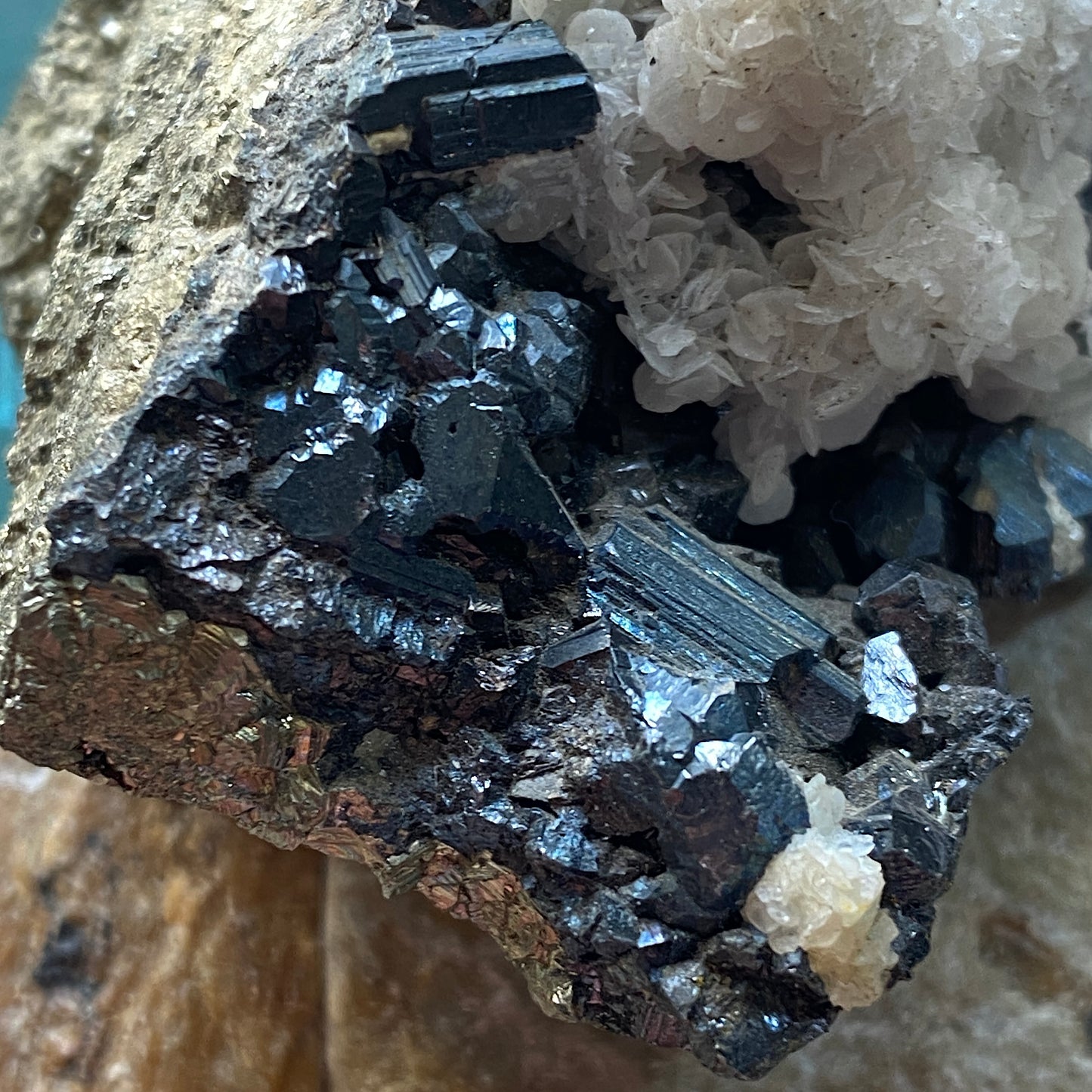 BOURNONITE ON PYRITE - NOCHE BUENA MINE, ZACATECAS, MEXICO  191g. MF932