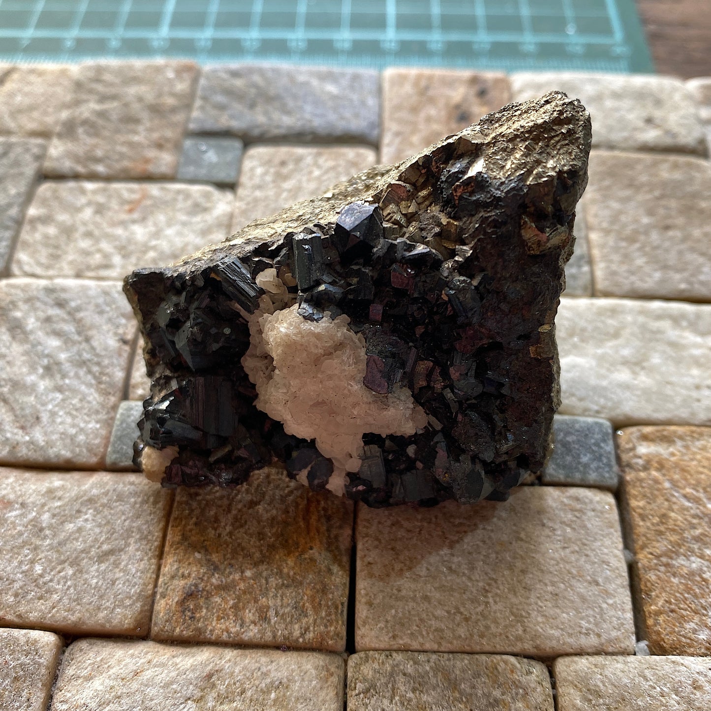 BOURNONITE ON PYRITE - NOCHE BUENA MINE, ZACATECAS, MEXICO  191g. MF932