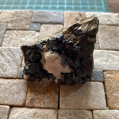 BOURNONITE ON PYRITE - NOCHE BUENA MINE, ZACATECAS, MEXICO  191g. MF932