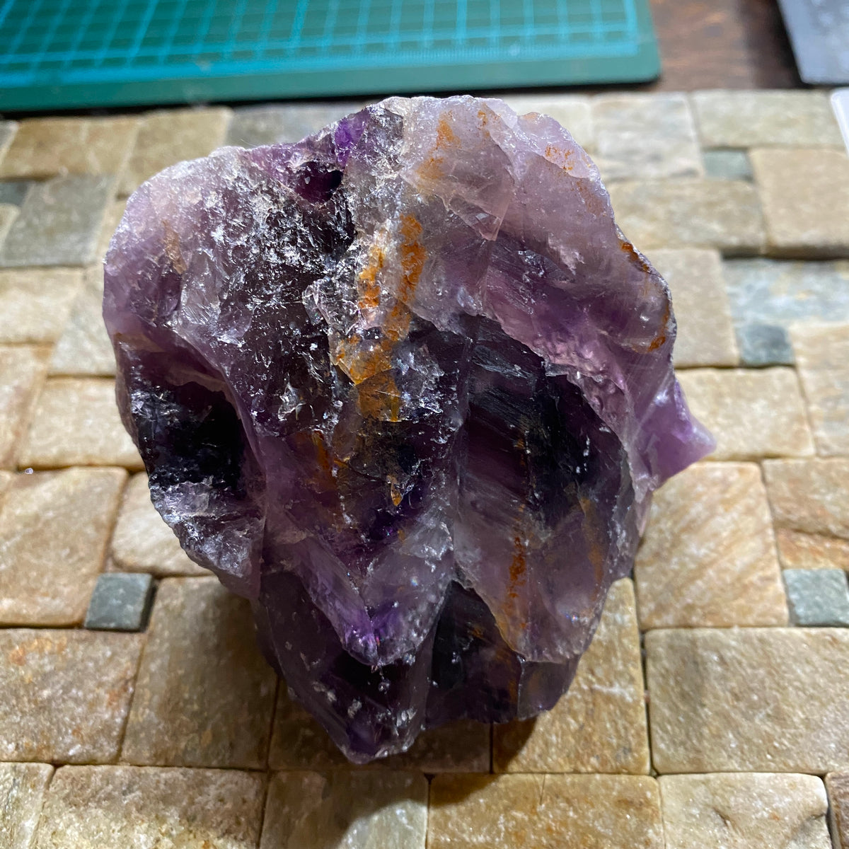 AMETHYST QUARTZ : GEEVOR MINE, PENDEEN, ST JUST, CORNWALL LARGE 538g  MF5453