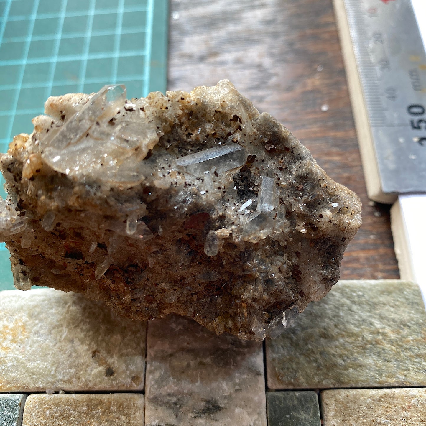 QUARTZ WITH GOETHITE - BOTALLACK, ST JUST, CORNWALL, ENGLAND 117g MF948