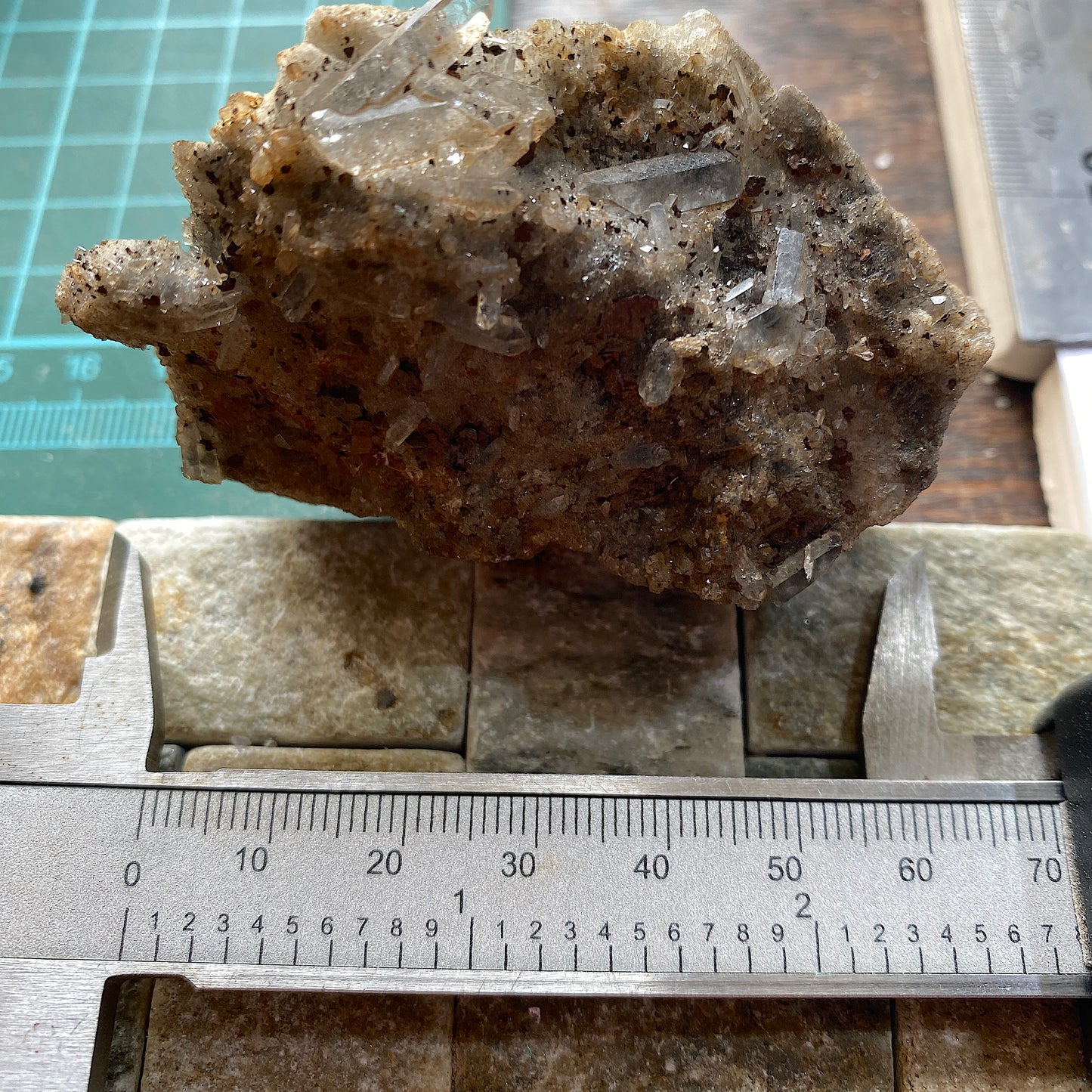 QUARTZ WITH GOETHITE - BOTALLACK, ST JUST, CORNWALL, ENGLAND 117g MF948