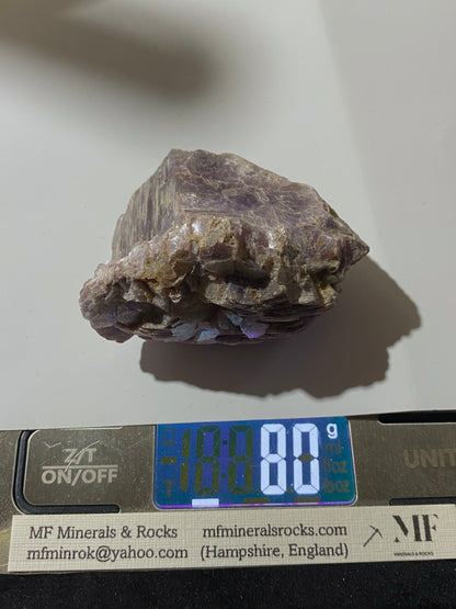 LEPIDOLITE MICA : HIMALAYA MINE, SAN DIEGO COUNTY, U.S.A. 80g MF4742