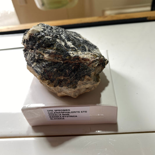 ORE SPECIMEN - ROZALIA MINE, BANSKA BYSTRICA MINING DISTRICT,  SLOVAKIA. 351g MF982