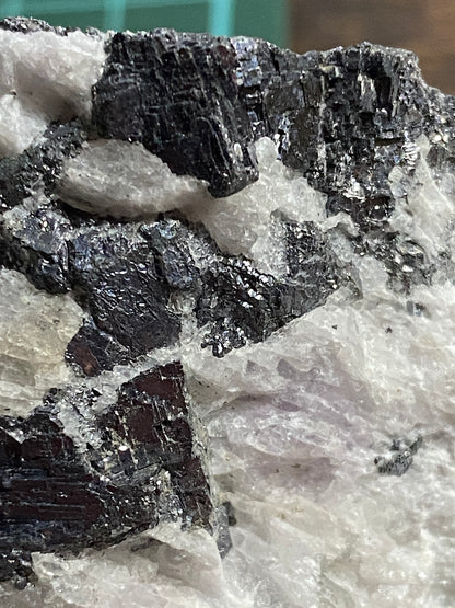 SOLID GALENA WITH FLUORITE : BOLTSBURN MINE, ROOKHOPE, CO DURHAM, ENGLAND 513g MF4743