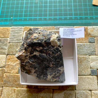 ORE SPECIMEN - ROZALIA MINE, BANSKA BYSTRICA MINING DISTRICT,  SLOVAKIA. 351g MF982