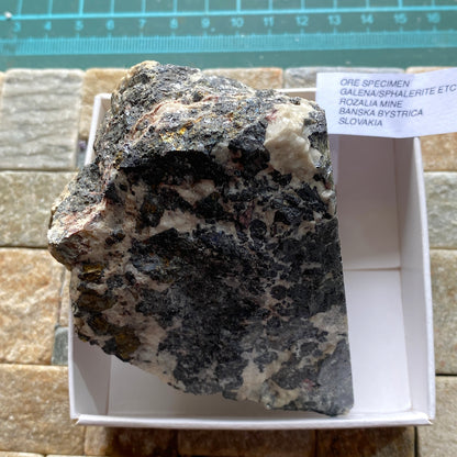 ORE SPECIMEN - ROZALIA MINE, BANSKA BYSTRICA MINING DISTRICT,  SLOVAKIA. 351g MF982