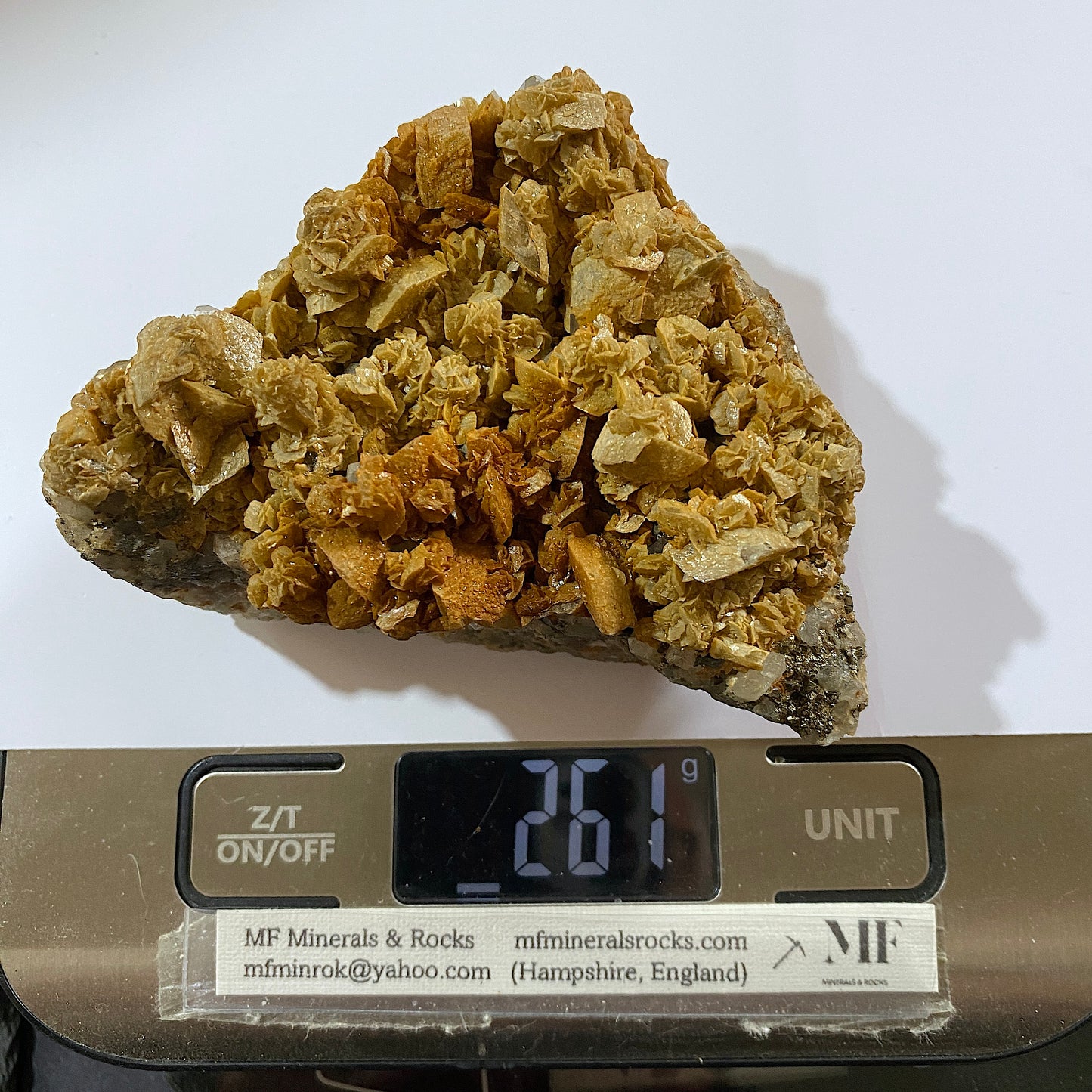 SIDERITE/DOLOMITE/PYRITE ETC ETC - CAVNIC MINE, MARAMURES COUNTY, ROMANIA 260g MF940