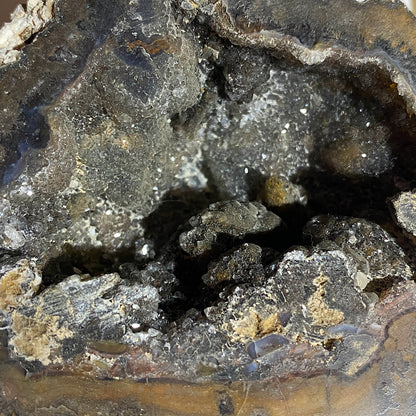 SMOKE QUARTZ GEODE NODULE : LOS CHOYAS GEODE DEPOSIT, MEXICO 787g MF5460