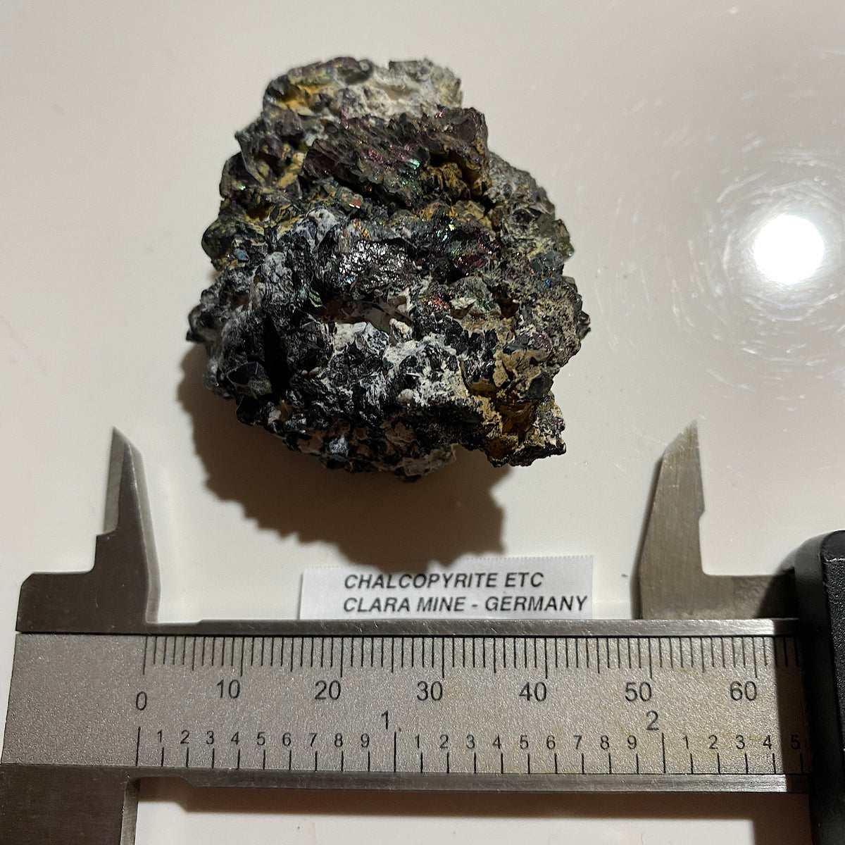 CHALCOPYRITE [ETC] : CLARA MINE, FREIBURG, GERMANY. 83g. MF5461