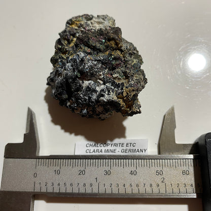 CHALCOPYRITE [ETC] : CLARA MINE, FREIBURG, GERMANY. 83g. MF5461