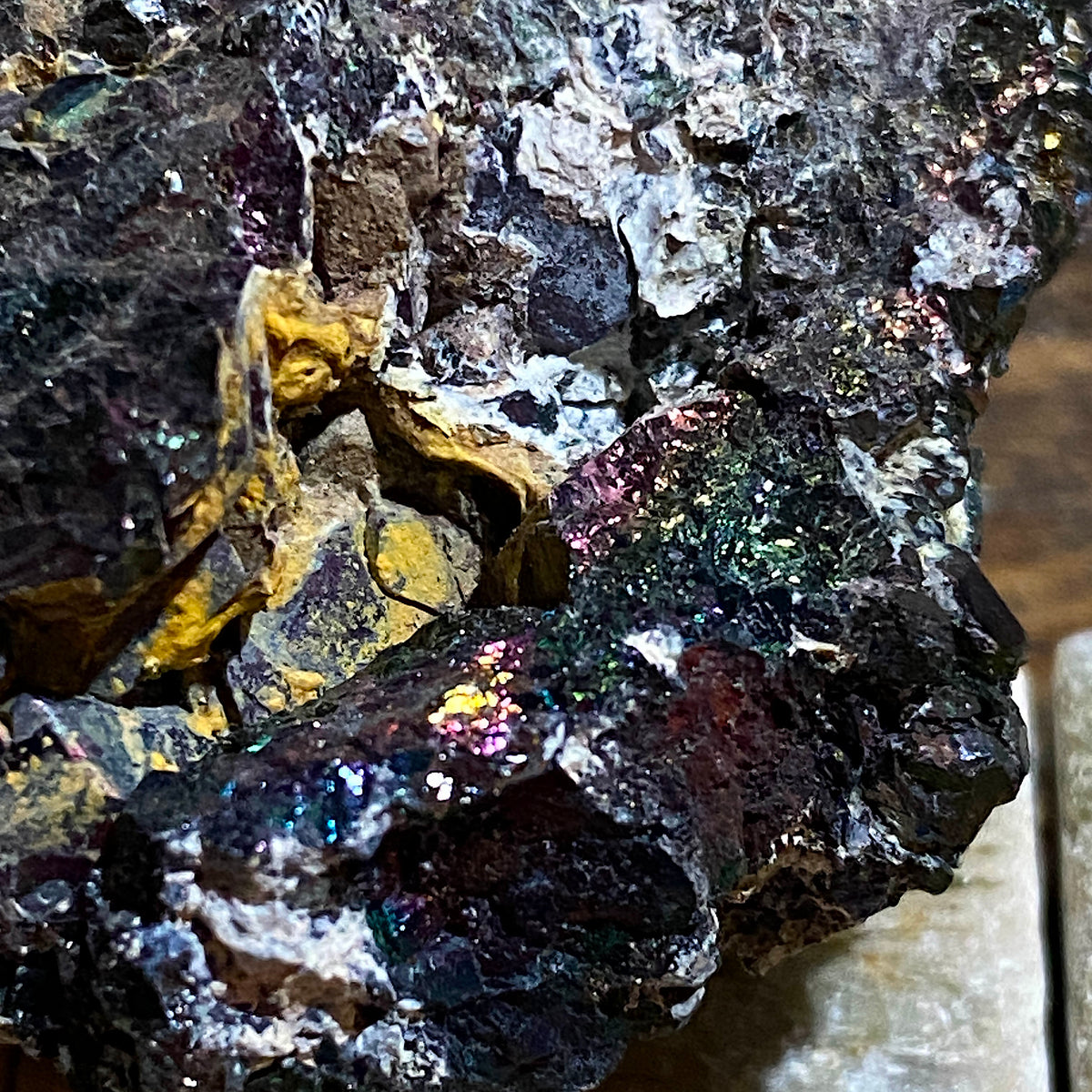 CHALCOPYRITE [ETC] : CLARA MINE, FREIBURG, GERMANY. 83g. MF5461
