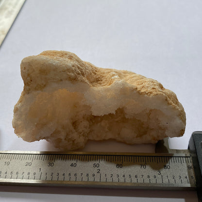 EXQUISITE QUARTZ GEODE - VALDEMANTILLO RAVINE, CASILE-LEON, SPAIN 111g MF949